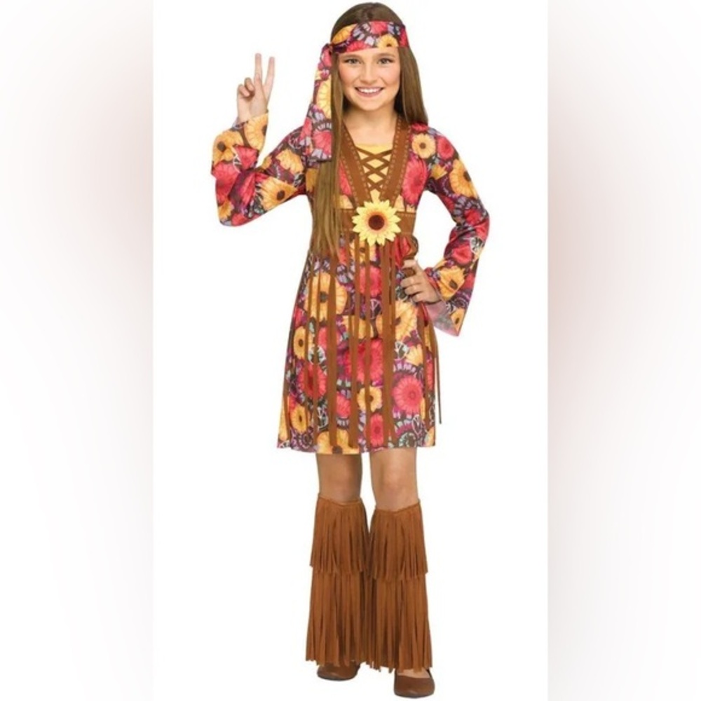 Flower Power Hippie Kids Costume